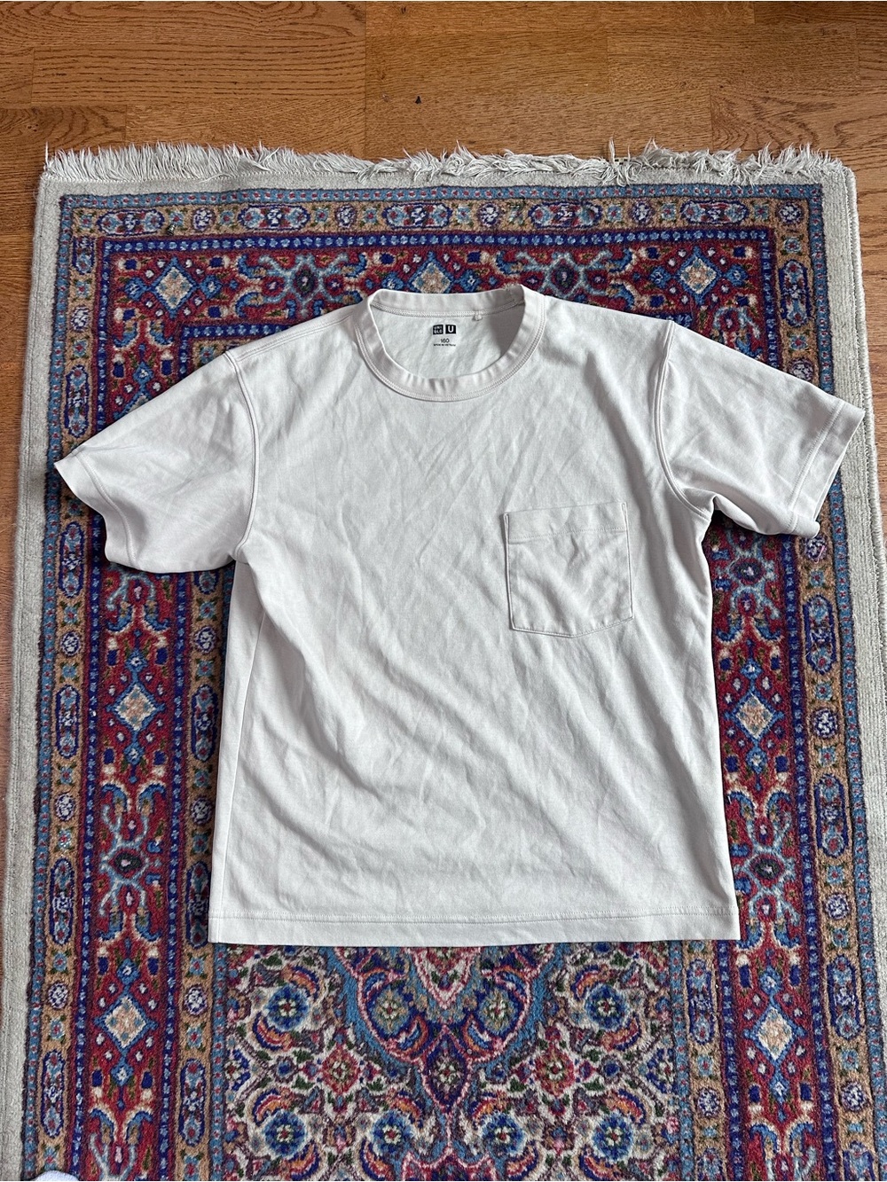 Uniqlo Cream Unisex Tee Shirt - Kids